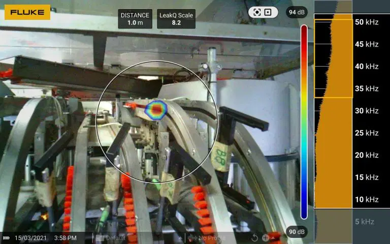 Compressed Air Leak Detection by Thermography